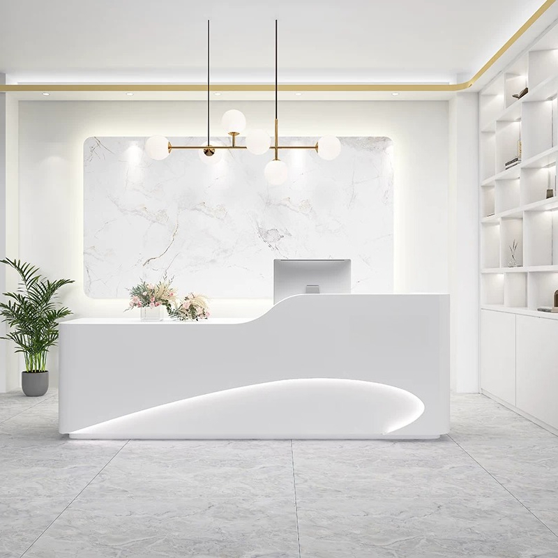 Office Furniture Store - Balcão de Recepção Moderno Minimalista para