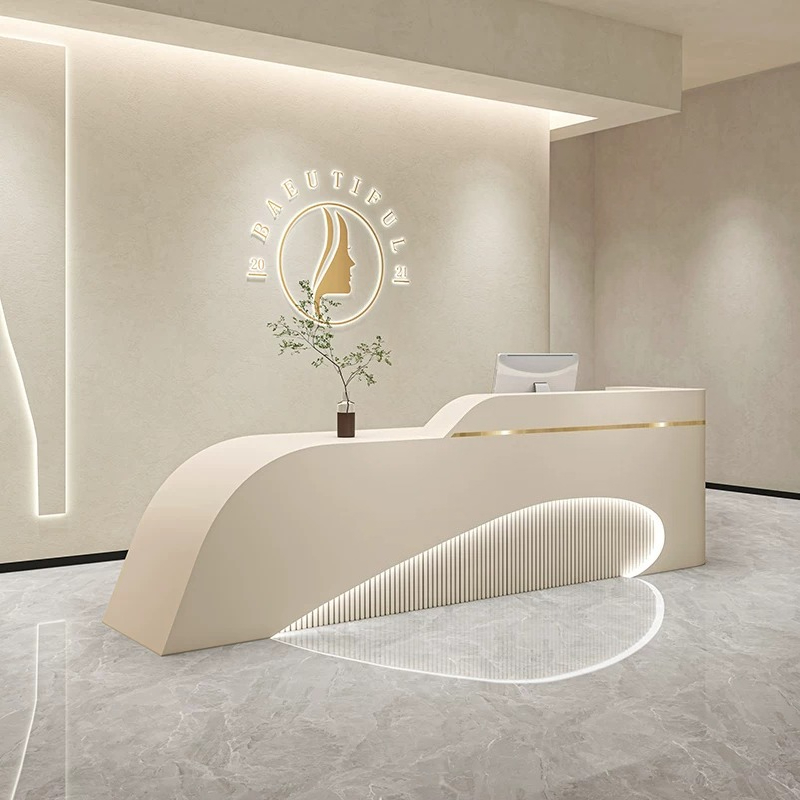 Office Furniture Store - Balcão de Recepção Nórdico de Alto